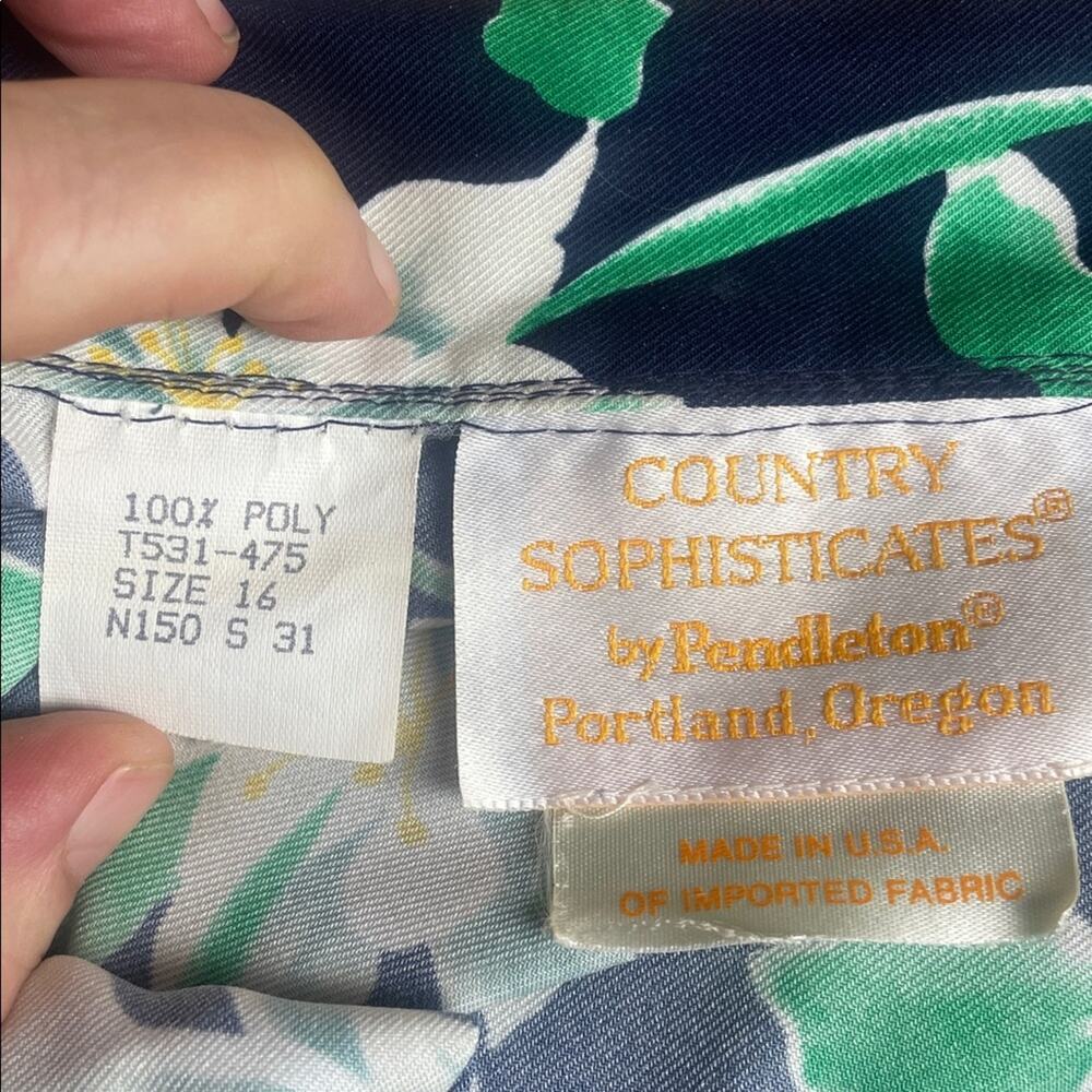 Vintage Pendleton Country Sophisticates Floral Skirt Set Women's 16 - Picture 12 of 14